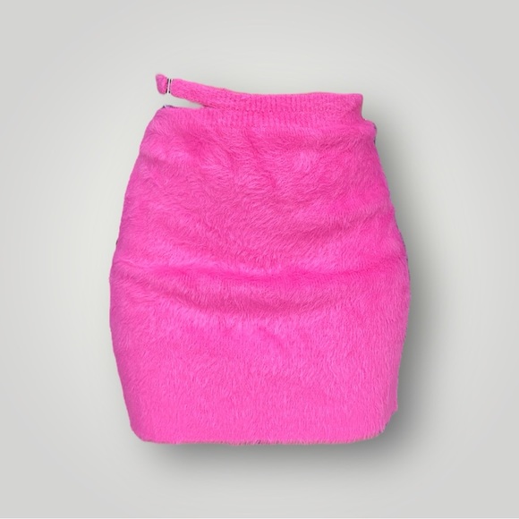 Jonathan Simkhai Pink Fuzzy Mini Skirt 🎀 - Picture 1 of 7